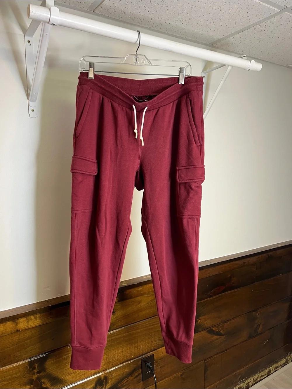 all in motion Men’s 3-Pack Joggers in Black, Gray & Burgundy- M‎